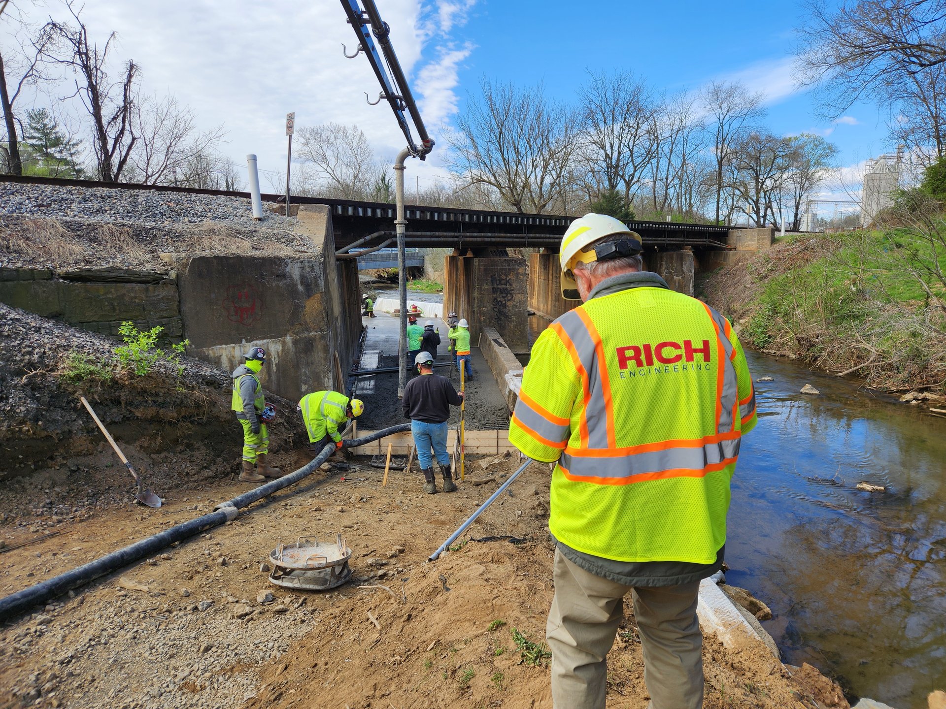 Glade Creek Greenway trail construction, Vinton, Virginia