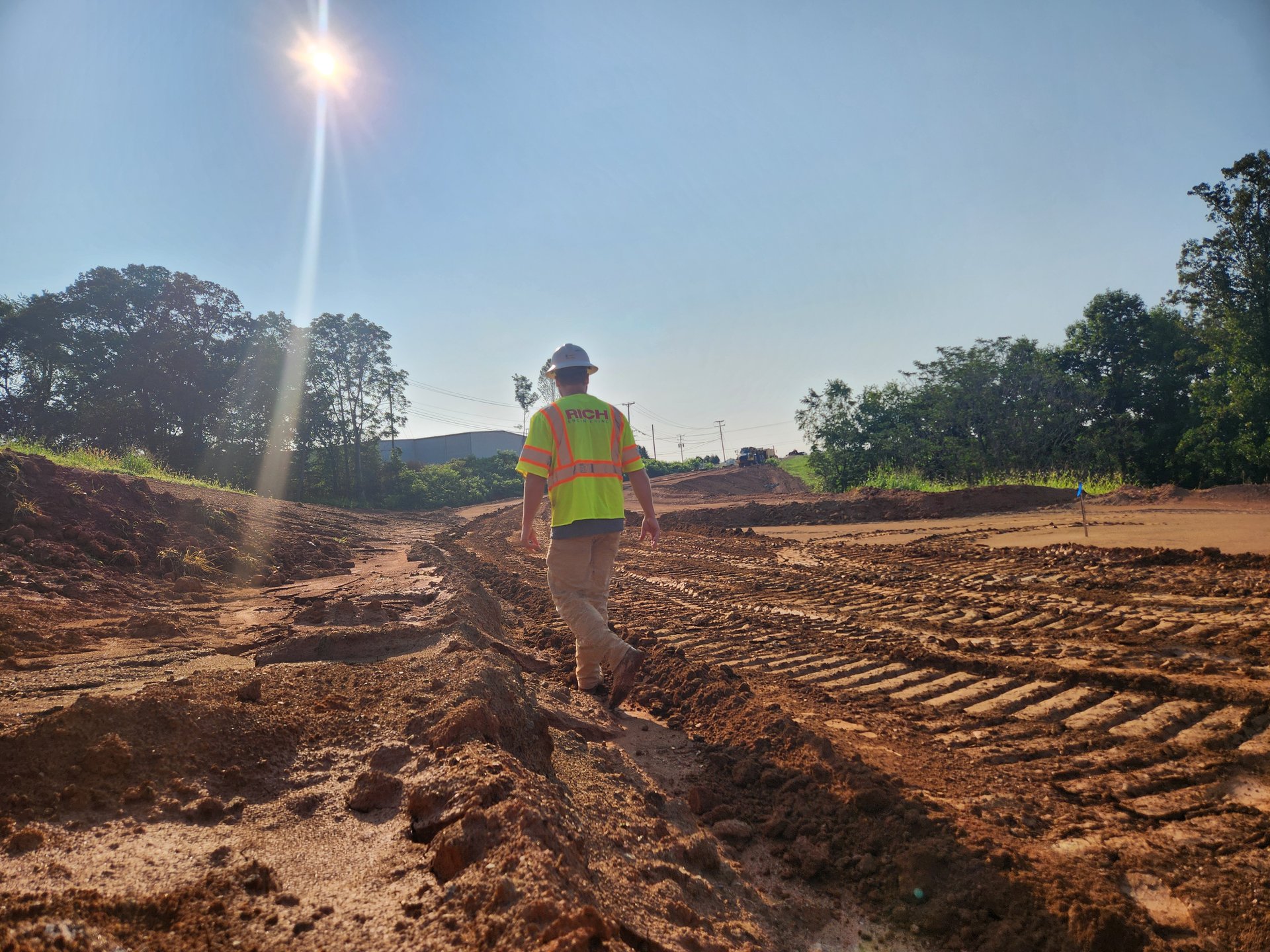 Summit View road construction, Franklin County, Virginia